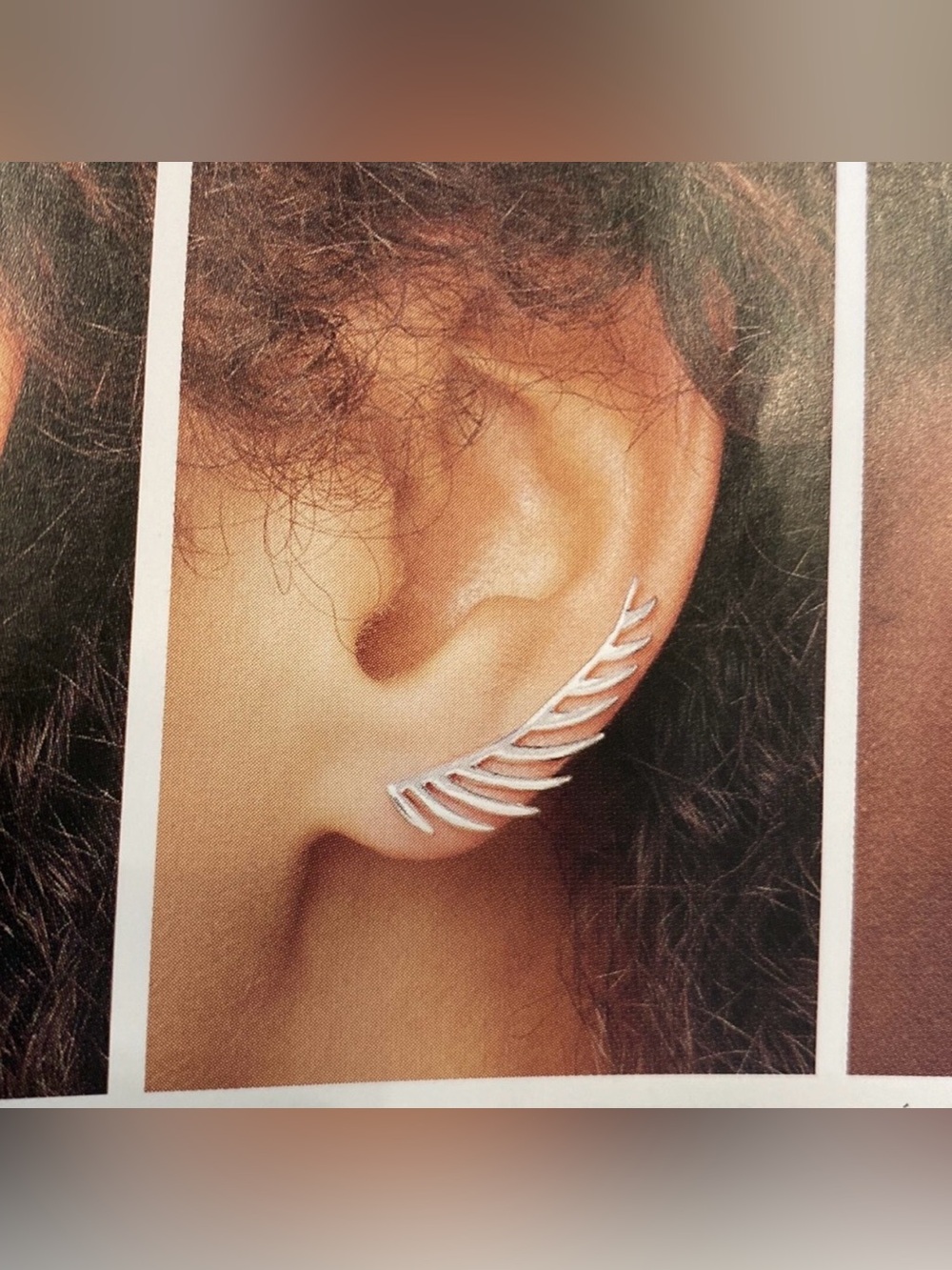 Stella & Dot Sterling Silver Wing Ear Climbers. NIB - Picture 6 of 6